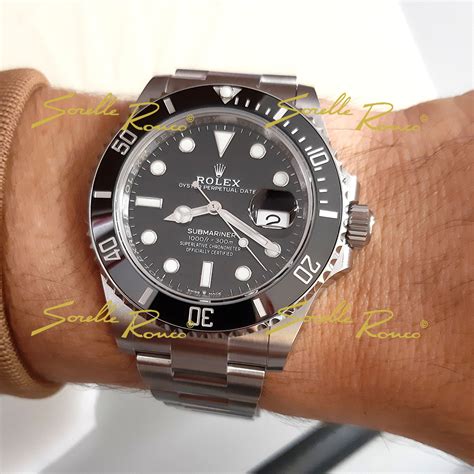 rolex submariner ghiera nera ceramica prezzo|rolex submariner stampata.